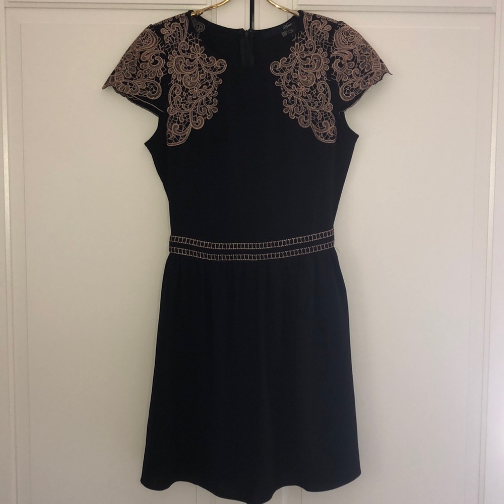 Black & Gold Dress - Size Small